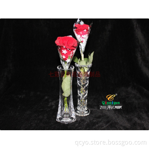 2015 new product acrylic glass vase